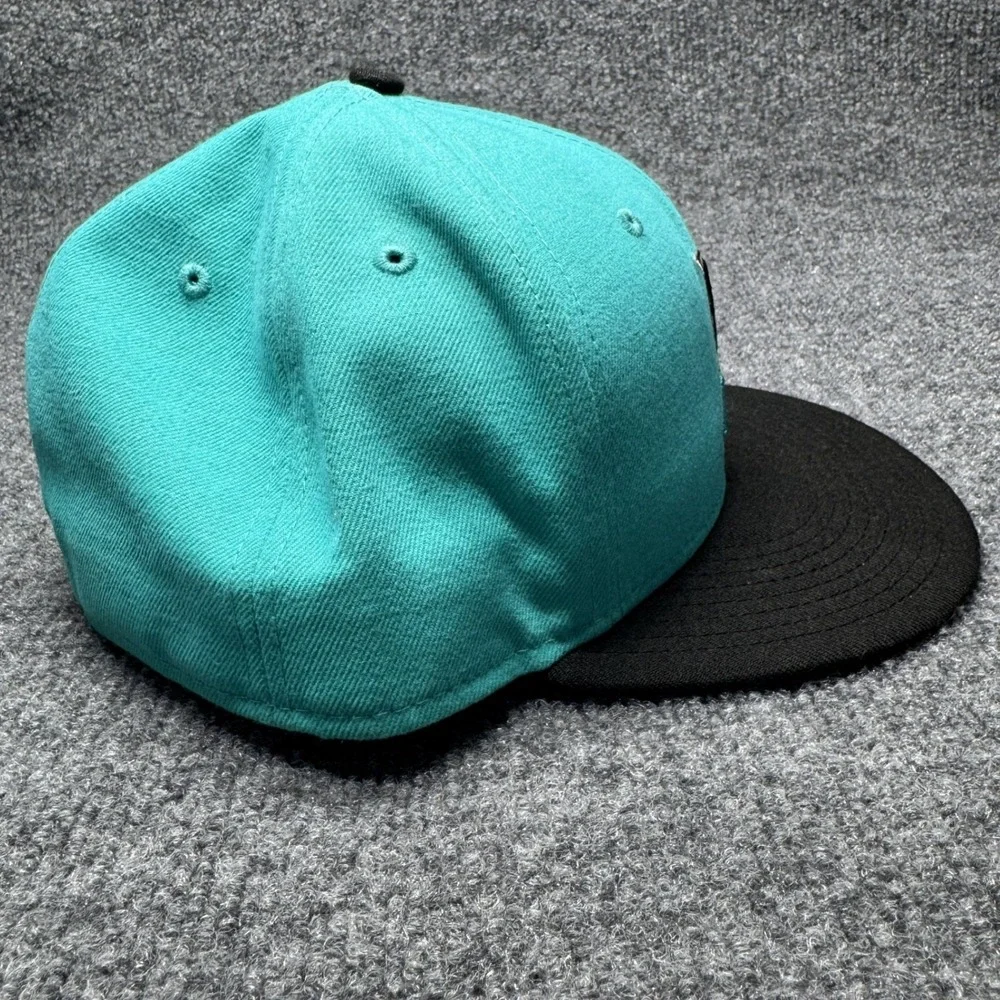 Florida Marlins New‎ Era 59FIFTY Fitted Hat Mens 7 3/8 Teal Black MLB Baseball